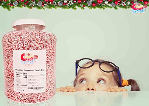 Crushed Peppermint Candy Pieces Bits in Jar (5 Lbs) - Thumbnail 4