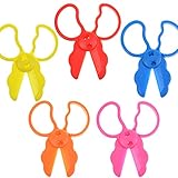 BCP 5pcs Assorted Color Small Plastic Scissors Art Clay Dough Tool For playdoh
