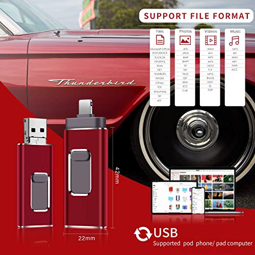 USB Flash Drive for iPhone Photo Stick 1TB Memory Stick USB 3.0 Flash