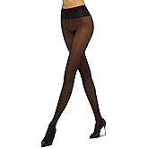 Wolford Neon 40 Denier Tights Pantyhose for Women Semi Sheer Brilliant Shine Soft Logo Waistband Invisible Reinforced Toe