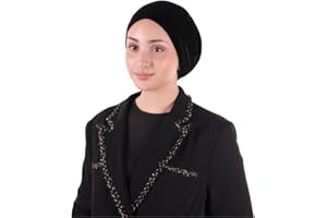 Mu Lan Gripcap | Double Grip Hair Scarf Shawl Hijab | Anti-slip Non-slip Handmade Velvet Beanie | Under Turban Wrap