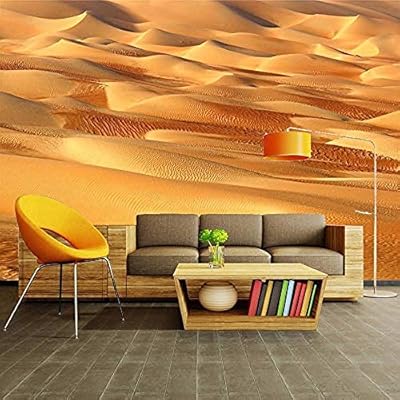 Mural Wallpaper 3d Photo Wallpaper Yellow Sand Desert Sofa Tv
