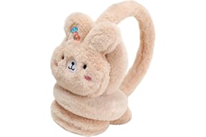 PURFANREE Kids Winter Earmuffs Plush Warm Cute Fox Ear Warmers Earflap Cute Cartoon Earmuff for Boys Girls Baby Toddlers