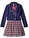 Beautees Girls' 2 Piece Moto Jacket Over Dress