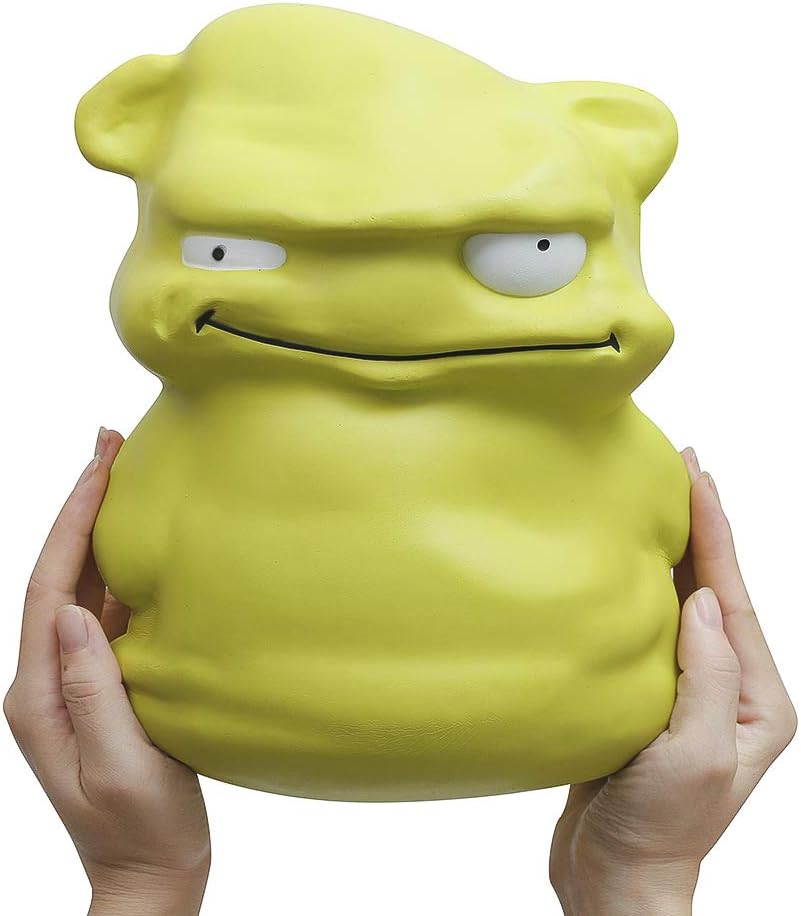 Anboor 9.8 Inches Jumbo Squishies Green Monster Squishy Slow Rising Squeeze Toys Stress Relief Kawaii Soft Squishies Sensory Toys Gift Collection