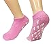 Wrapables® Women Ankle Length Non-Skid Gripper Socks (Set of 3), Lavender, Hot Pink, Mint