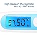 Easy@Home Digital Basal Thermometer with Large Blue Backlight LCD Display, 1/100th of a Degree High Precision and Memory Recall, for Ovulation Tracking and Natural Family Planning,EBT-100
