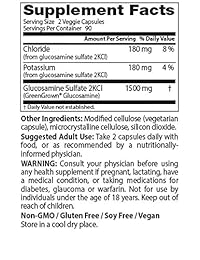 Doctor 's Best Vegan Glucosamina Sulfato con greengrown Suplemento, 180 count