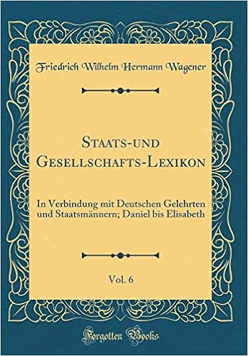 Staats Und Gesellschafts Lexikon Vol 6 In Verbindung Mit
