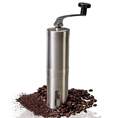 Manual Coffee Grinder Mini Portable Home Kitchen Travel Coffee Bean Grinder with Adjustable Ceramic Core
