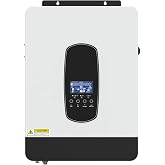 Y&amp;H 2200W Solar Hybrid Inverter DC12V to AC230V,Off-Grid Pure Sine Wave Inverter with 80A MPPT Solar Charger+AC Charger,Max PV 2000W DC55-450V Input,fit for 12V Lead-Acid/Lithium Battery