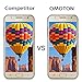 OMOTON Galaxy J5 Screen Protector (2015 Version) [2 Pack] - Tempered Glass Screen Protector for Samsung Galaxy J5 (2015) with [9H Hardness] [Crystal Clear] [No-Bubble]