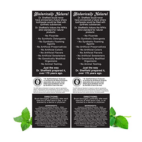 Dr. Sheffield's Certified Natural Toothpaste (Extra-Whitening) 2 Pack - //medicalbooks.filipinodoctors.org