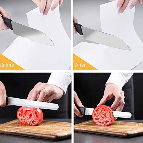 Kitchen Knife Sharpener,Yodosun 3 Stage Professional Knives Sharpening Tool with Non-slip Base for pocket knives,steel knives,fruit knives,outdoor knives and kitchen knife Black
