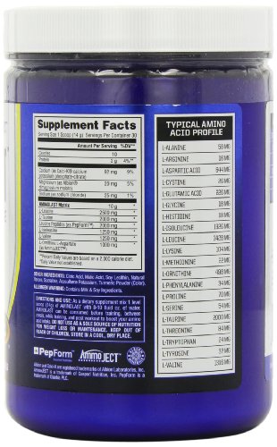 Gaspari Nutrition Aminolast Powder, Lemon Ice, 14.8 Ounce