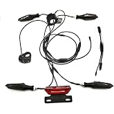 36V 48V 52V E-Bike and Tricycle Light Kit Featuring Front Headlight, Rear Brake Light, Flowing Turn Signals, Waterproof Construction Fit for BAFANG and Other Electric Bike