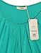Timeson Women Business Casual Clothing, Women's Short Sleeve Drape Front Knit Shirt Jade XX-Large