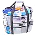 Mesh Beach Bags and Totes, AOMAIS MAX Capacity 30L/150lbs Oversized Big XL Durable Tote Bag with Removable Strap(White)