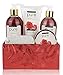 Pure!Rose Essential Oil Spa Gift Basket - Best Bubble Bath Gift for Women! Best Gift Set for Wife & Girlfriend! Spa Basket for Valentine Gift Basket! #1 Valentines Gifts for her
