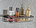 Rozin Wall Mounted Bathroom Shower Caddy Holder Storage Shelf Black Color