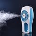 3 Speeds Mini USB Cooling Fan CrazyFire Rechargeable Handheld Humidifier Fan Misty Cooling Hydrating Fan for Hot Summer Outdoor Traveling (Blue)