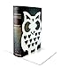 Bellaa 28632 Owls Bookend Cute Nonskid Art Book End Metal 7inch