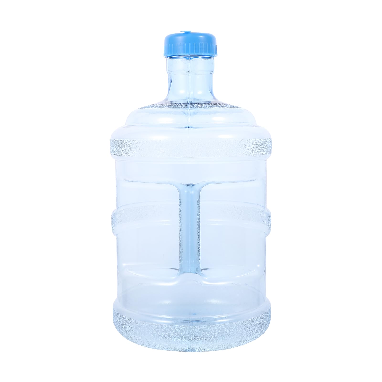 CLISPEED Water Container 5 Liters Reusable Plastic Water Bottle Gallon Jug Containers Crown Cap Bottle Container with Handlefor Drinking Bathing Camping Hiking Ridge Monkey