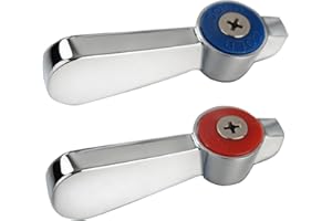 sepaitek Commercial Faucet Handle Replacement Kitchen Sink Faucet Handles 3-inch Hot/Cold Replacement Kit, Suitable for Commercial Kitchen Faucet