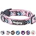 Blueberry Pet 6 Patterns Soft & Comfy Welcoming Spring Rose Flower Prints Girly Padded Dog Collar, Medium, Neck 14.5"-20", Adjustable Collars for Dogs primary