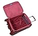 Kathy Van Zeeland Croco PVC Designer Luggage - Lightweight Expandable 20 Inch Carry on Suitcase for Women - Small Durable Bag with 4-Rolling Spinner Wheels (Burgundy)