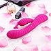 Soft Silicone Waterproof Rechargeable Rabbit Vibrator Dildo Sex Toy for Women, Oopsix Personal Massagers G Spot Vibrator Adult Toys for Couples with 9 Speed Vibration Led Lights