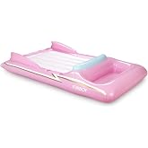 FUNBOY Giant Inflatable Luxury Pool Float, Two Cupholders, Floatie for Summer Pool Parties and Entertainment