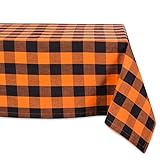DII Cotton Buffalo Check Plaid Square Tablecloth for Family Dinners or Gatherings, Indoor or Outdoor Parties, & Everyday Use (70x70