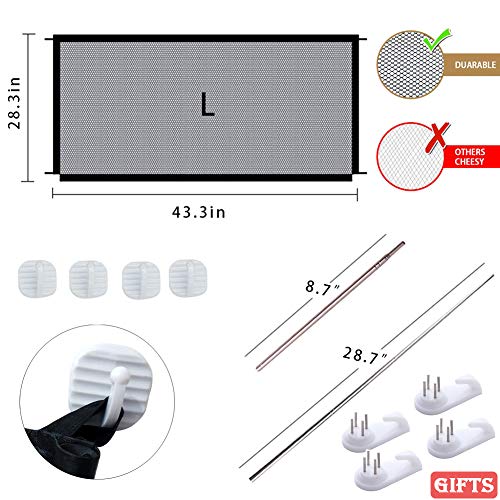 Magic Pet Gate for Dogs, Mesh Dog Gate, Retractable Dog Gate, Baby