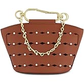 Zac Posen Belay Mini Zipped Leather Bucket Bag, Brown