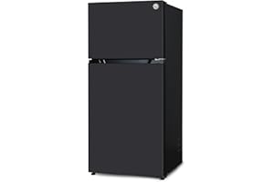 Commercial Cool 20 Cu. Ft. Top Mount Refrigerator with Freezer, 2-Door Refrigerator with Top Freezer and Adjustable Temperature Control, Ice Maker Ready, Energy Star Certified, Black