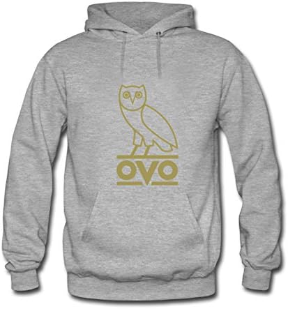 James Prescott Mens Hoodies OVO Bird Grey Size L