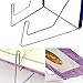 HUELE Metal Book Stands, Metal Bookstand,Music Book Easel Display Holder,Adjustable Reading Stand,Small Book Rest for Kitchen Counertops