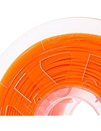 gizmodorks 3 mm (2.85 mm) PLA Filamento 1 KG 2.2lb para impresoras 3d, color naranja fluorescente (UV Luz)