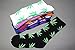 Spring Fever 5 Pair Marijuana Weed Leaf Printed Cotton High Socks (Mix Color)