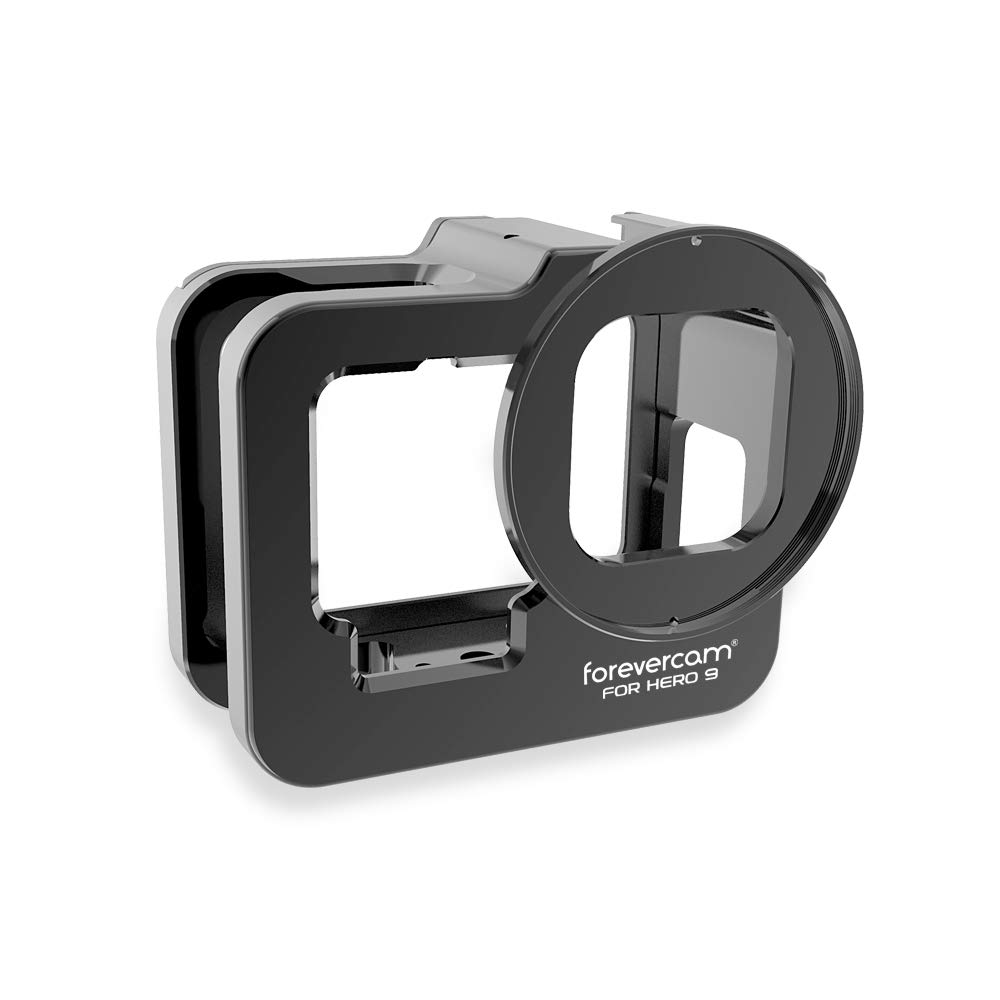 Forevercam Aluminum Cover Case Competible for Gopro Hero 13 12 11 10 9 Black Action Camera Metal Protective Housing Shell With 52 mm UV Filter