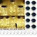 Upgraded Solar Mason Jar String Light Lids, 10 Pack 20 LED Fairy Firefly String Light Inserts with 10 Hangers Starry Lighting, Waterproof and Rust Resist for Patio Lawn Garden Wedding (Warm White) primary