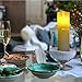 Flickering Flameless candles 7'8'9' Set of 3 & AA Battery Operated Long Life Candles With 10-Key Remote Timer Function And Realistic Flickering Flame for Party for Gifts and Decoration Use