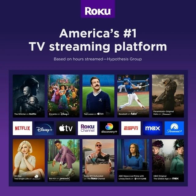 Roku Streaming Stick 4K Streaming Device 4K/HDR/Dolby Vision with Voice Remote and TV Controls