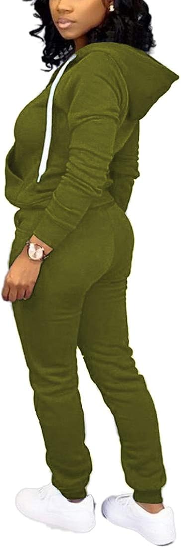 Nimsruc Womens 2 Piece Tracksuit Long Sleeve Casual Patchwork Pants Set at  Women’s Clothing store