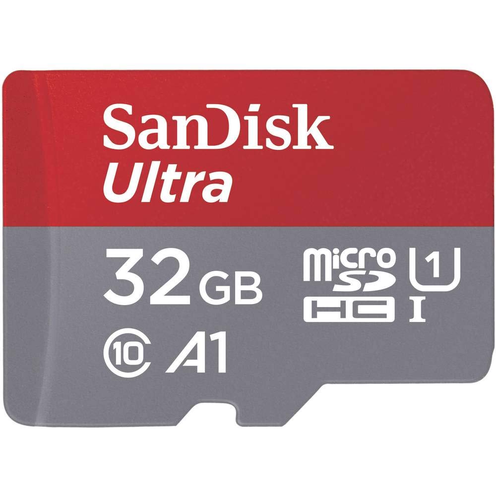 SanDisk Ultra 32GB microSDHC Memory Card + SD Adapter with A1 App Performance up to 98MB/s, Class 10, U1