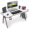 DESINO Gaming Desk 47 inch PC Computer Desk, Home Office Desk Table Gamer Workstation with Cup Holder and Headphone Hook…