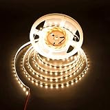 LEDMY Flexible Led Strip Light DC 24V 24W SMD3528 300LEDs IP20 Non Waterproof Led Tape Light Warm White 2400K 5Meter/ 16.4Feet Using for Homes, Gardens,Kitchen, Car and Bar