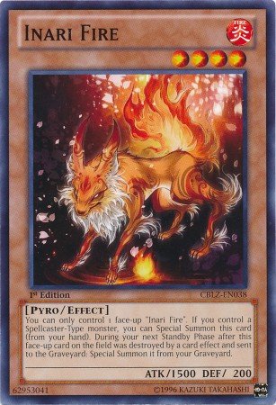 Yu-Gi-Oh! - Inari Fire (CBLZ-EN038) - Cosmo Blazer - 1st Edition - Common