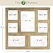 EXCELLO GLOBAL PRODUCTS Rustic Distressed Wood Collage Picture Frames: Holds 7 Multiple Size Photos - EGP-HD-0013